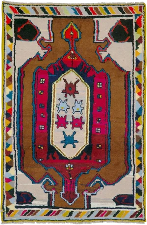 Vintage Persian Hamadan Rug – Size: 2' 5" X 3' 7"