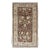 Mid 20th Century Vintage Turkish Oushak Rug in Brown Background With All-Over Floral Design For Sale