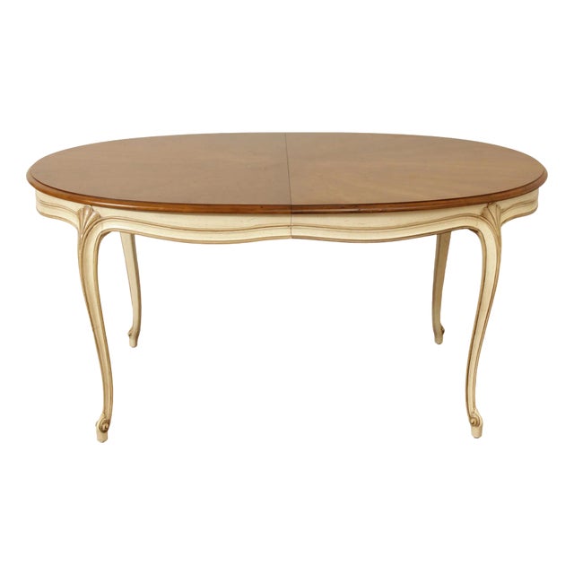 Henredon French Provincial Style Expandable Dining Table For Sale