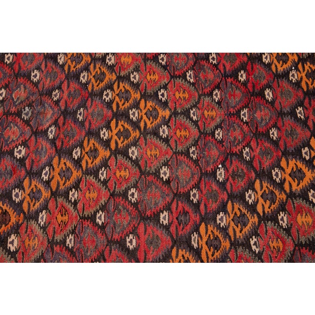 Mid-20th Century Vintage Kilim Rug 4' 5" X 10' For Sale - Image 10 of 13
