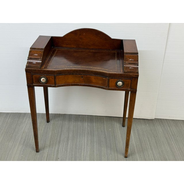 Flame Mahogany Ladies Writing Desk, Early 20th Century For Sale - Image 12 of 12