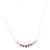 14 Karat Gold Cable Necklace With Ruby and Diamond Soldered Pendant 0.10 TDW For Sale In New York - Image 6 of 9