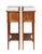 Early 20th Century Pair of French Nightstands or Bedside Tables of Mahogany With Inset Marble Tops For Sale - Image 5 of 12