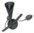 Hand-Forged Wrought Iron Wall Sconce Body (Botanical Lily & Leaf Design) Artistic Fixture For Sale