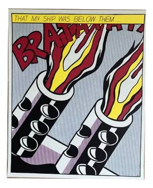 Roy Lichtenstein, as I Opened Fire, 1964, Paper