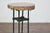 Brown Early 20th Century Turn of the Century French Side Table - Petrified Wood Top and Wrought Iron Base For Sale - Image 8 of 12