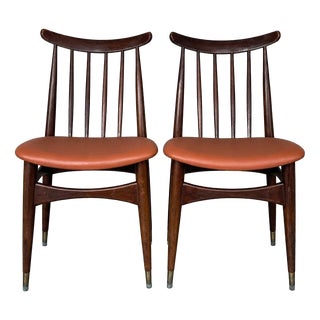 Mid-Century Teak Dining Chairs by Ellliots of Newbury, 1960s, Set of 2 For Sale
