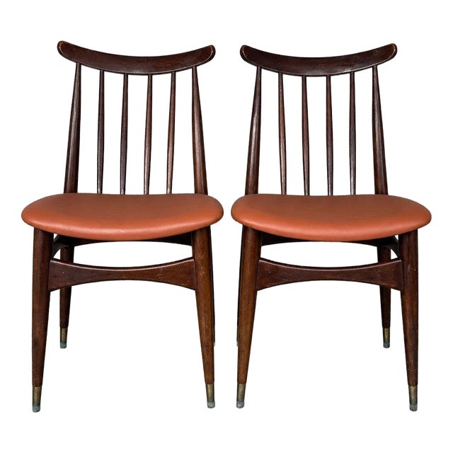 Mid-Century Teak Dining Chairs by Ellliots of Newbury, 1960s, Set of 2 For Sale