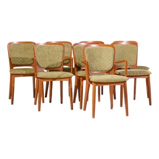 Koefoeds Hornslet Mid Century Danish Teak Dining Chairs - Set of 8 For Sale