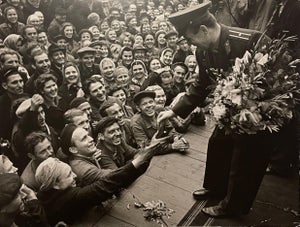 Samariy Gurariy, Large Silver Gelatin Photograph Russian USSR Soviet Parade Yuri Gagarin Photo