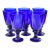 Mid 20th Century Handmade Festive Cobalt-Blue Crystals - Set of 8 For Sale