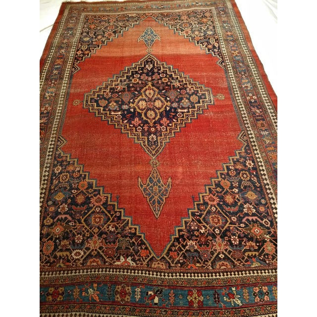 "This exceptional 19th century Persian Bidjar room-size rug is a tour de force of the Kurdish weaving tradition — a piece...