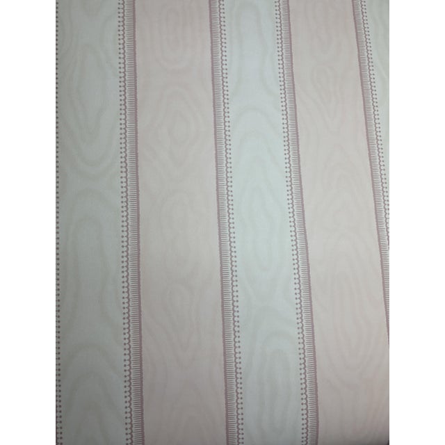 Traditional Nina Campbell Pink Striped Wallpaper For Sale - Image 3 of 4