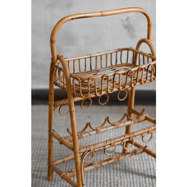 1960s Mid-Century Bamboo Bottle Rack Etagère, 1960s For Sale - Image 5 of 6