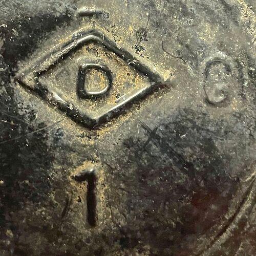 Medium Antique Green Glass Jug For Sale - Image 4 of 4