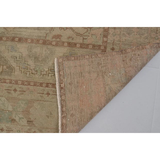 1950s Faded Ghost Oushak Rug For Sale - Image 10 of 10