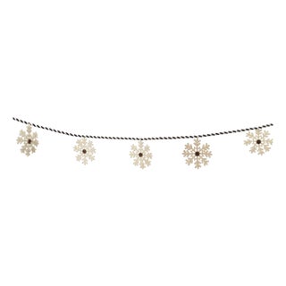 Fabric Snowflake Garland (Set of 2) For Sale