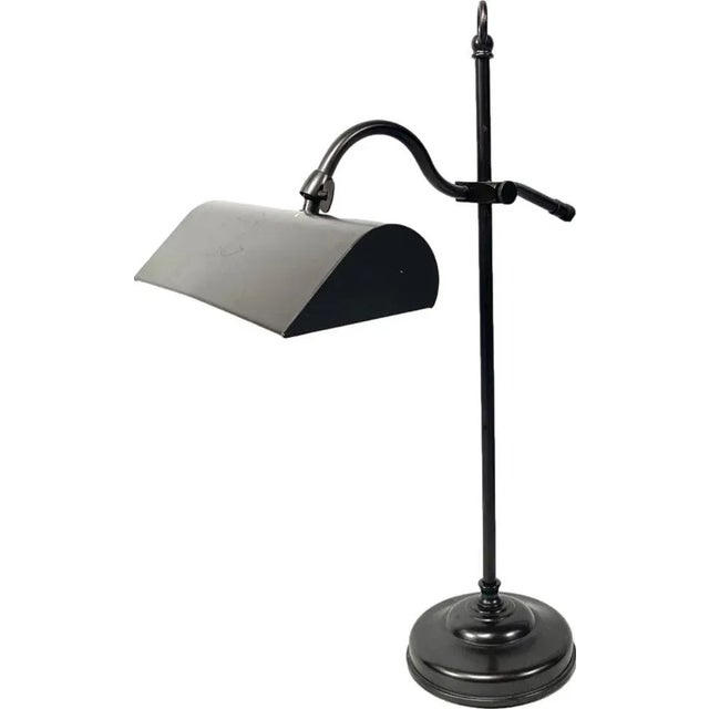 Art Deco Bankers Desk Lamp in Brass, 1940s For Sale - Image 9 of 9