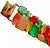 Metal Kate Spade Cuff Resin Gumdrop Tutti Frutti Link Bracelet Bangle For Sale - Image 7 of 11