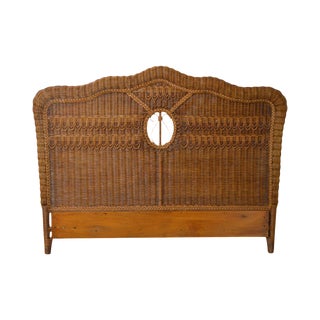 Lexington Henry Link Queen Size Wicker Headboard For Sale