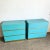 Postmodern Postmodern Teal Laminate Commodes/Chests of Drawers With Gold Accents - a Pair For Sale - Image 3 of 10