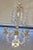 Pair of Crystal and Brass Two Light Candle Table Sconces on Marble Plinth For Sale - Image 9 of 10