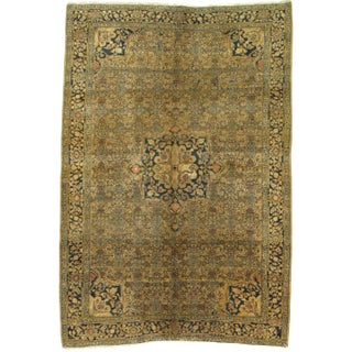 Late 19th Century Antique Persian Bidjar Rug - 4′6″ × 6′7″ For Sale