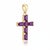 Add a touch of timeless devotion and elegant color to your jewelry collection with this stunning cross pendant. Expertly...