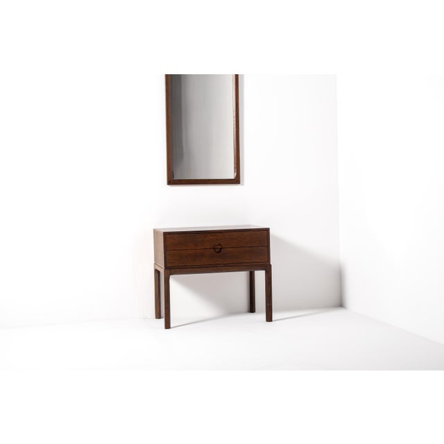 Danish Modern Console Table and Mirror by Kai Kristiansen for Aksel Kjersgaard, 1950s, Set of 2 For Sale - Image 16 of 16