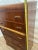 Vintage 1940s Art Deco Dresser Chest Five Drawers Waterfall Top Bakelite Pulls For Sale - Image 10 of 14