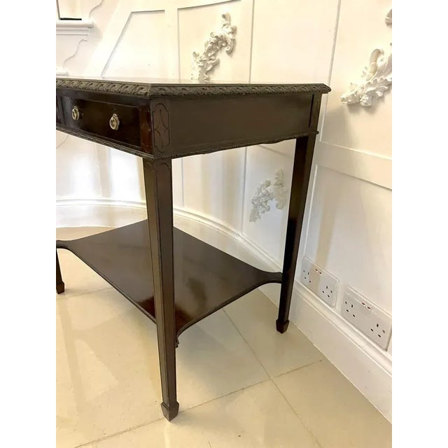 Edwardian Mahogany Free Standing Side Table, 1900s For Sale - Image 9 of 13