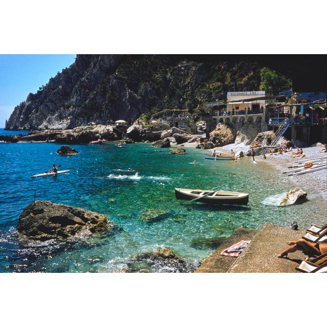 A Beach In Capri by Toni Frissell A beach scene on the island of Capri, Italy, 1959. (Photo by Toni Frissell) 16x20"...