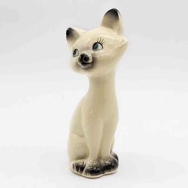 Mid 20th Century Small Mid Century Siamese Cat Figurine For Sale - Image 5 of 12