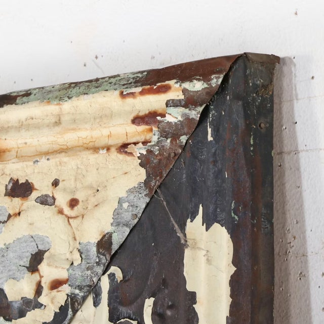 Large Oversized Monumental Rustic Embossed Metal Mirror 96" X 72" For Sale In Cincinnati - Image 6 of 9