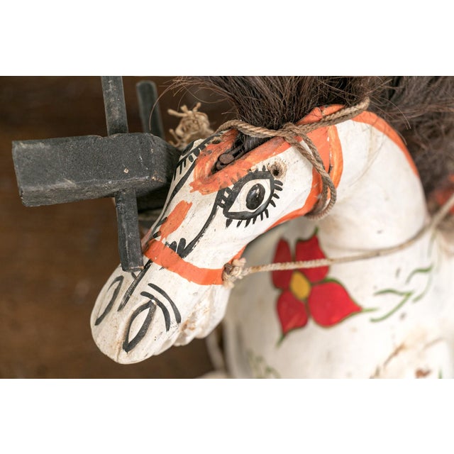 Vintage Wooden Horse Marionette Puppet For Sale - Image 4 of 8