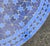40" Handcrafted 2 Shades of Blue Rafraf Moroccan Mosaic Table For Sale In Orlando - Image 6 of 7