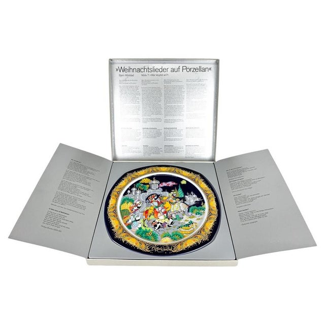 Christmas Porcelain Plate by Bjorn Wiinblad for Rosenthal, 1985 For Sale - Image 10 of 10