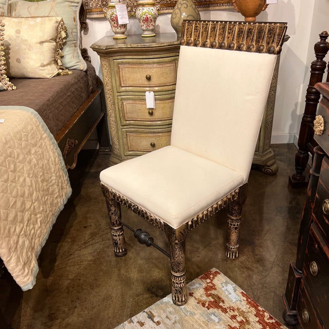 1990s Vintage Hand-Carved Spanish Colonial Style Chair For Sale - Image 13 of 13