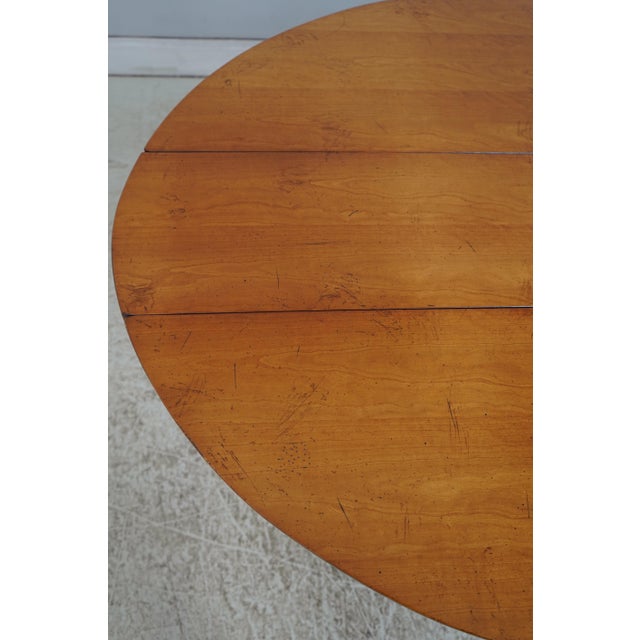 Wright Table Co Walnut Drop Leaf Table For Sale - Image 10 of 17