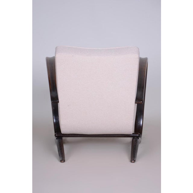 Art Deco Beech H-269 Armchair from Jindrich Halabala, Czechoslovakia, 1930s For Sale - Image 12 of 13