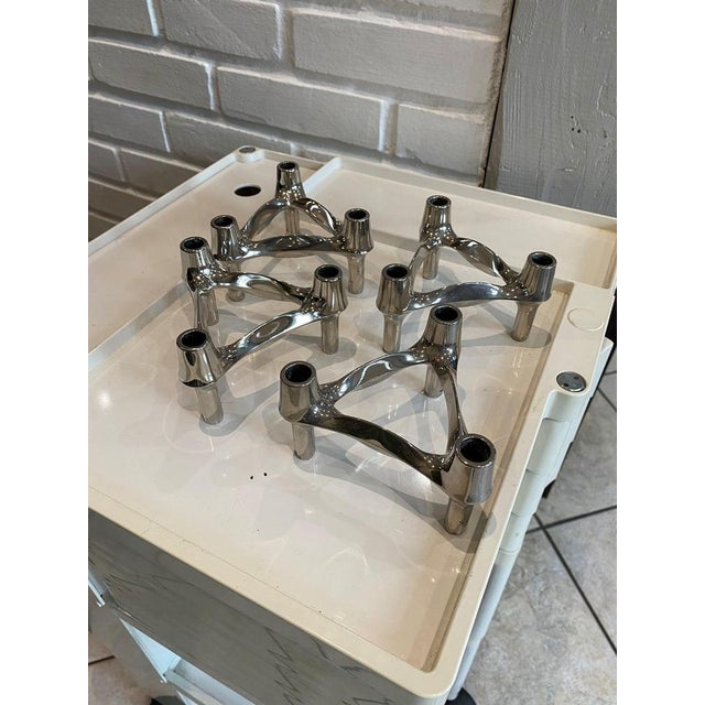 Modular Candleholders from BMF Nagel, 1970s, Set of 4 For Sale - Image 14 of 17