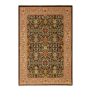 Beautiful Brown/Tan Wool Rug - 4'3'' X 5'11'' For Sale