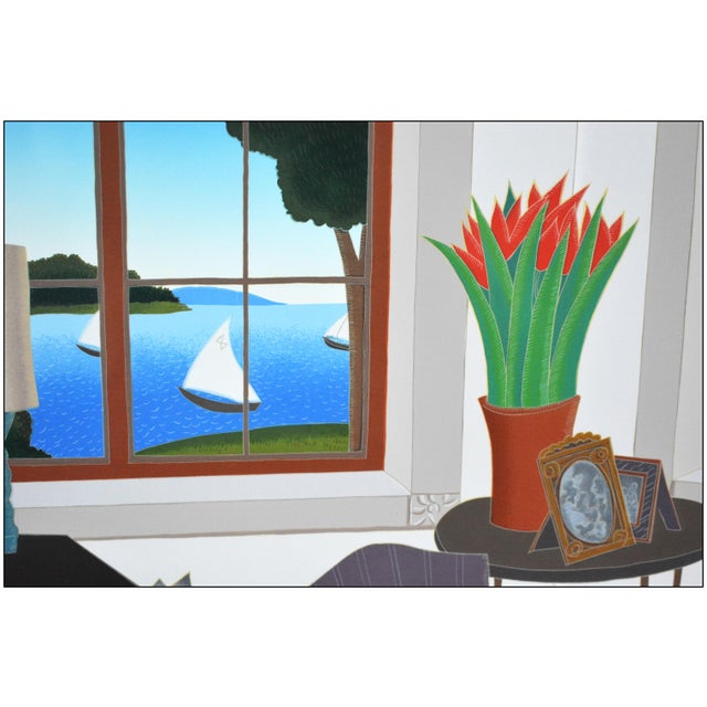 Thomas McKnight 20th Century North Shore Serigraph Thomas McKnight For Sale - Image 4 of 7
