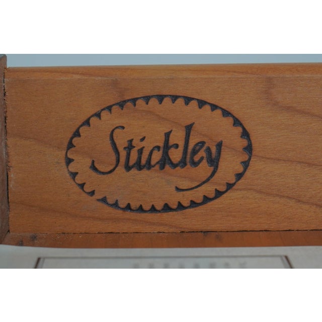 Stickley Queen Anne 1 Drawer Mahogany Lamp Table For Sale - Image 15 of 17