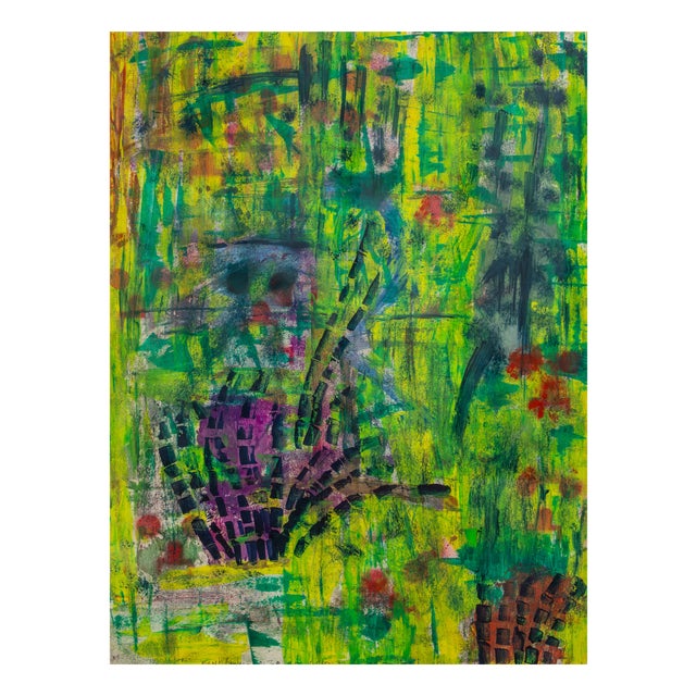 Chef de Mulu, Midnight Bamba, Acrylic on Paper For Sale