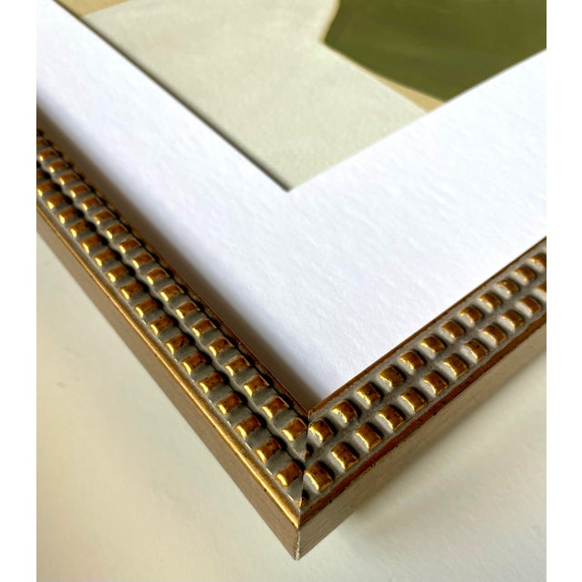 Contemporary 2025 " Zucca" Contemporary Abstract Painting on Paper by Artist r.k. Red For Sale - Image 3 of 3