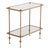 French French Brass and Smoked Glass End Table in the Manner of Maison Jansen, C. 1950 For Sale - Image 3 of 7
