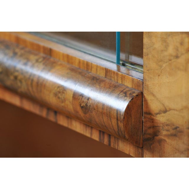 Art Deco Showcase in Walnut by J. Halabala for Up Závody, Czech, 1920s For Sale - Image 8 of 17
