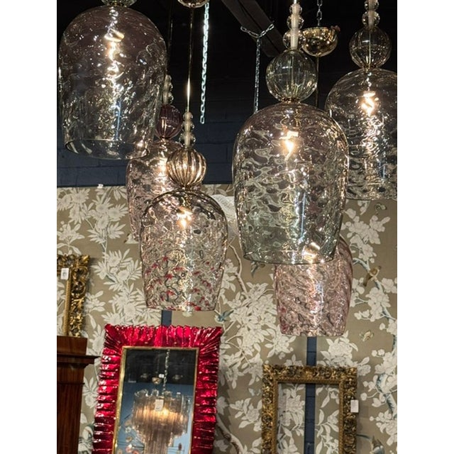 The Italian Murano Modernist Pendants are a stylish and elegant addition to any home. These pendants feature a pastel...