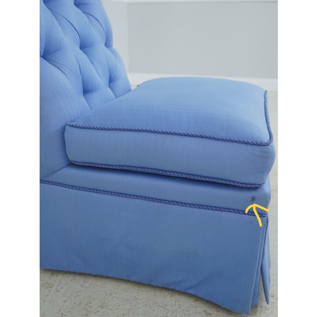 Kindel Blue Upholstered Boudoir Chair For Sale In Philadelphia - Image 6 of 18